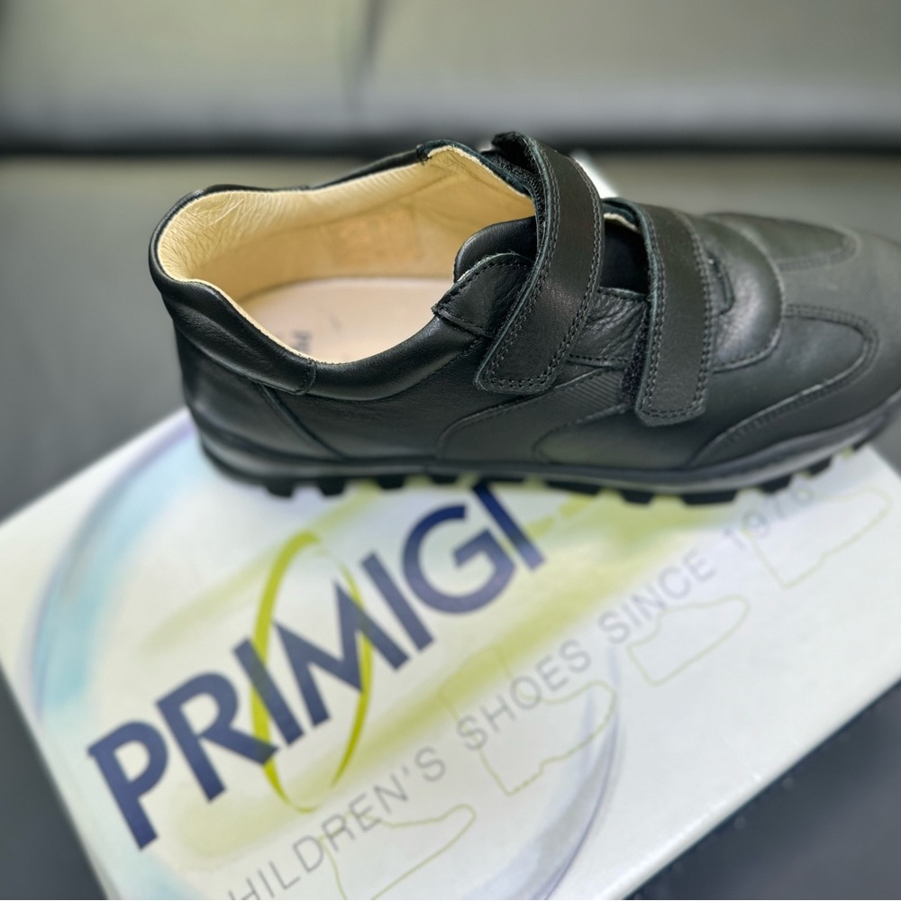 Primigi Black Leather Boys Dress Shoes